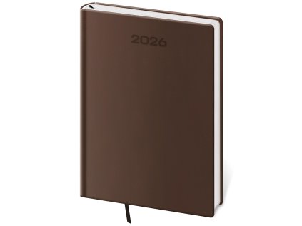 Diář týdenní A5 Soft - hnědá (Stav Nová)