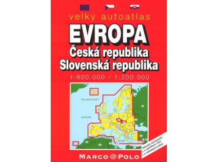 Velký autoatlas Evropa+ČR+SR (Stav Nová - lehce poškozená)