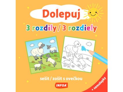 Dolepuj 3 rozdíly/3 rozdiely (žlutá) (Stav Nová)