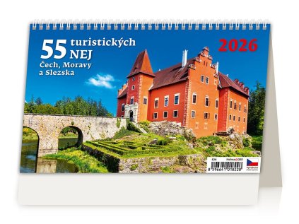 Kalendář 55 turistických nej Čech, Moravy a Slezska 2026 (Stav Nová)