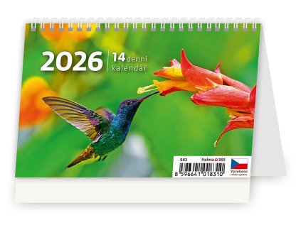 Plánovací MINI 14denní kalendář 2026 (Stav Nová)