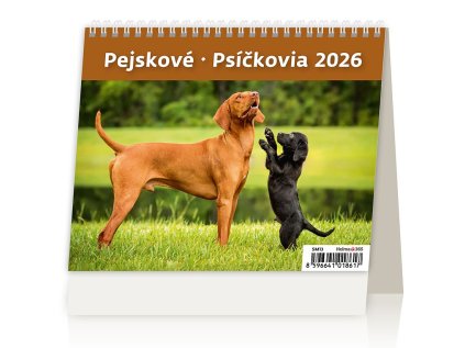 Kalendář Pejskové/Psíčkovia 2026 (Stav Nová)
