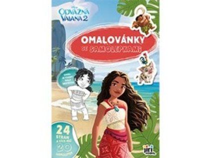 Omalovánky A4 se samolepkami Vaiana 2 (Stav Nová)