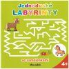 Mozaika - Jednoduché labyrinty - zelený sešit se samolepkami (Stav Nová)