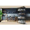 7751 16 kovovy regal economy 200x100x45 5 polic cierny