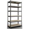 7516 kovovy regal economy 240x100x40 6 polic cierna