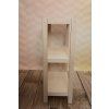 2607 7 regal dreveny bukovy pocet polic 3 93x60x33 cm