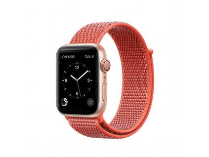 coteetci magic tape strap for apple watch 38 40mm netarine