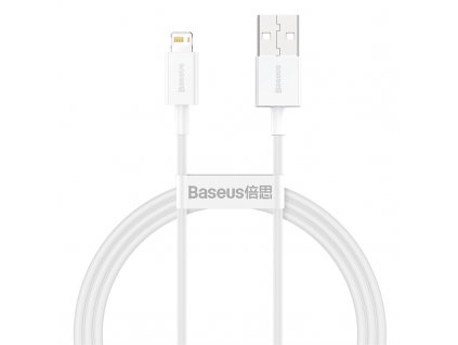 baseus superior series fast charging data cable usb to ip 2 4a 1m white