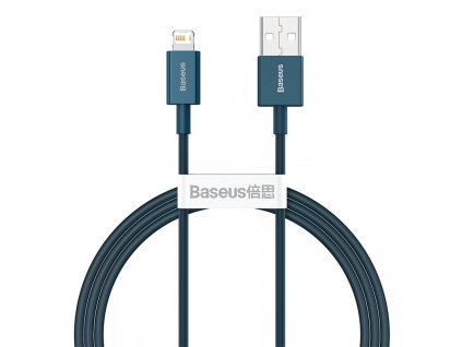 baseus superior series fast charging data cable usb to ip 2 4a 1m blue