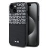 dkny pu leather repeat pattern card pocket zadni kryt pro iphone 14 black ie12849145