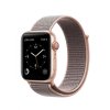 coteetci magic tape strap for apple watch 42 44mm pink sand