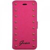 guess studded folio kozene flipove pouzdro pro iphone 6 plus 6s plus ruzove