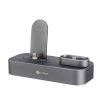coteetci 2in1 lightning iphone airpods charging dock gray