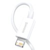 baseus superior seriefsgs fast charging data cable usb to ip 2 4a 1m white