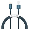 baseus superior series fast charging data cable usb to ip 2 4a 1m blue