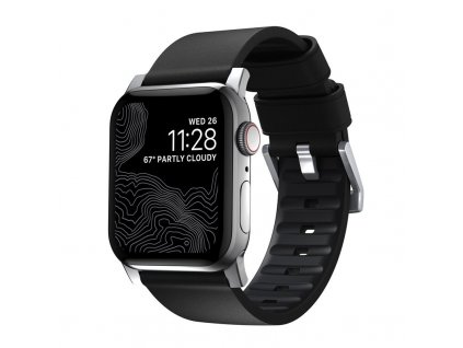 Nomad Active Strap Pro Black, silver - AW 44/42 mm