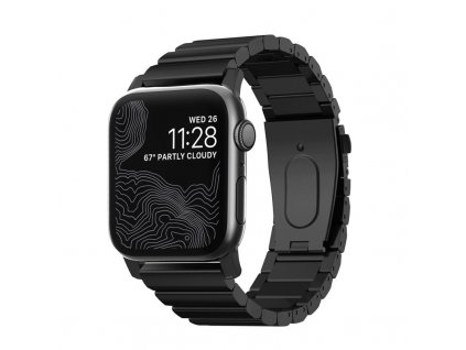 Nomad Steel Strap, black hardware - AW 44/42 mm