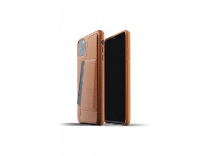 full leather wallet case for iphone 11 max tan packshot 01
