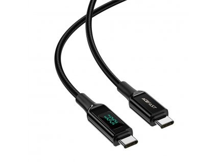 Acefast USB-C/USB-C 100W nabíjací kábel s displejom