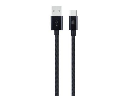 Dviced Cable USB-A to USB-C Nylon Textile 1,25m - Black