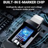 acefast c6 01 usbc to lightning charging data cable e marker chip