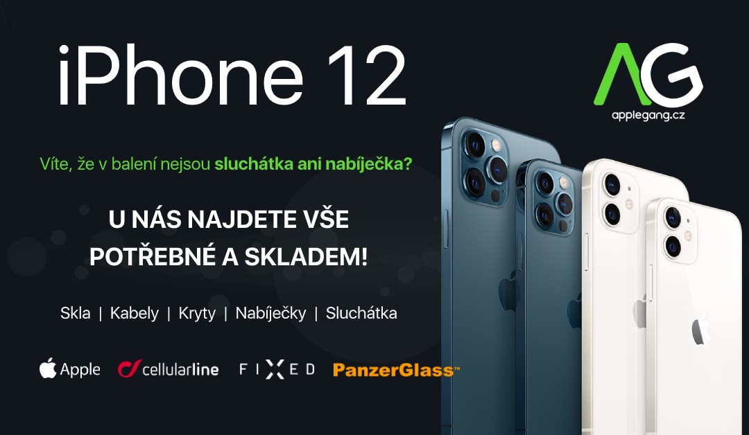 iPhony 12. série již nemají v balení adaptér, ani sluchátka. Nevadí!