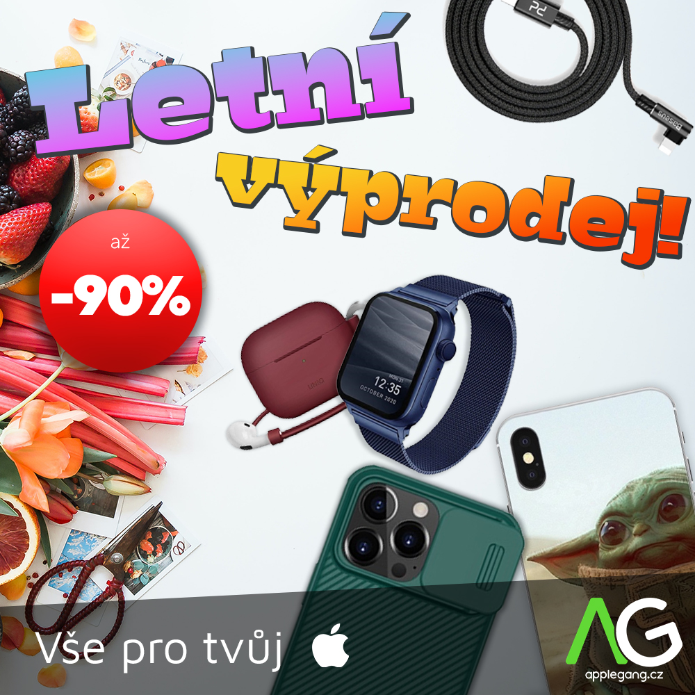 Letní výprodej je tu - slevy až 90% na Apple doplňky!