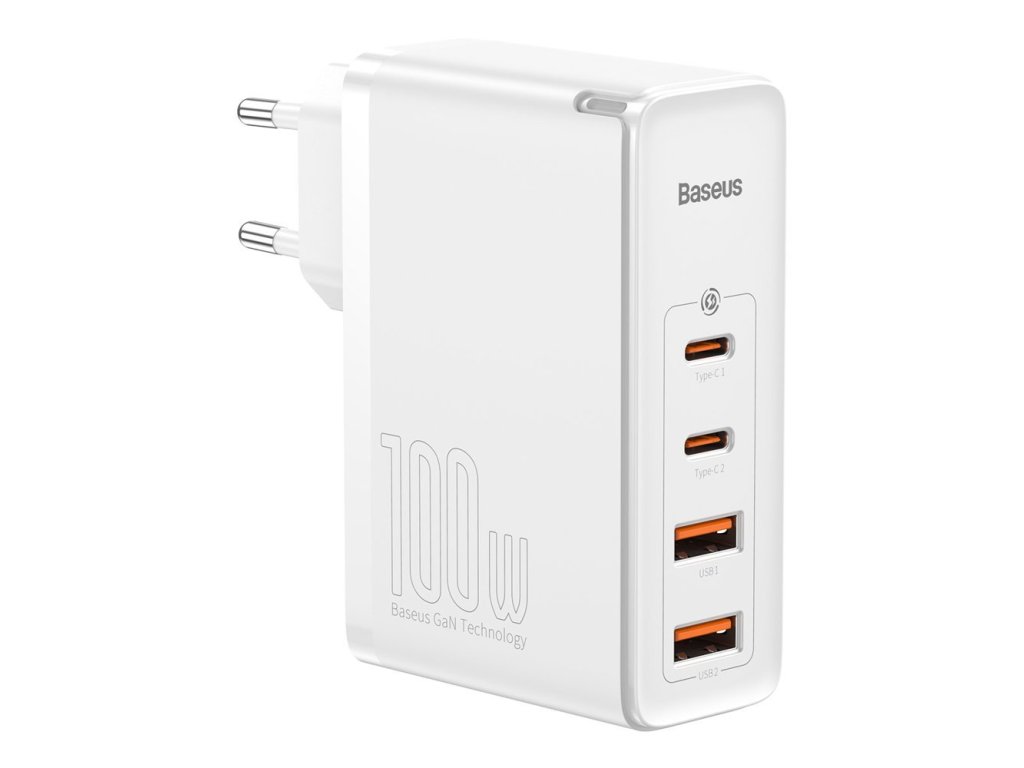Rychlonabíječka Baseus GaN2 Pro 100W USB / USB Type C Quick Charge 4+ Power Delivery bílá (CCGAN2P-L02)