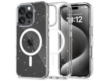 Pouzdro Tech-Protect FlexAir Hybrid MagSafe pro Apple iPhone 16 Pro Glitter