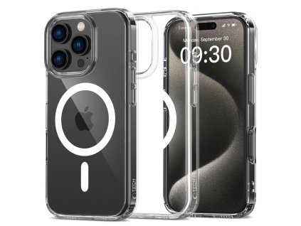 Pouzdro Tech-Protect FlexAir Hybrid MagSafe pro Apple iPhone 16 Pro Clear