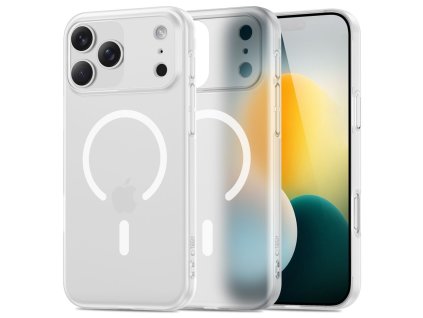 Pouzdro Tech-Protect MagSlim MagSafe pro iPhone 17 Pro – matné bílé