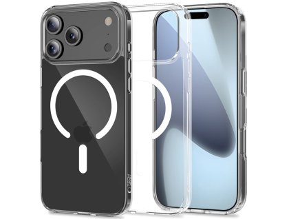 Pouzdro Tech-Protect FlexAir Hybrid MagSafe pro iPhone 17 Pro – průhledné