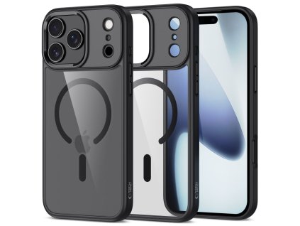 Pouzdro Tech-Protect MagMat MagSafe pro iPhone 17 Pro – černé/průhledné
