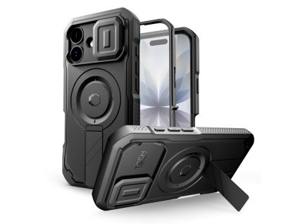 Pouzdro Tech-Protect Kevlar MagSafe pro iPhone 17 – černé
