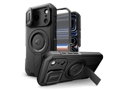 Pouzdro Tech-Protect Kevlar MagSafe pro iPhone 17 Pro – černé