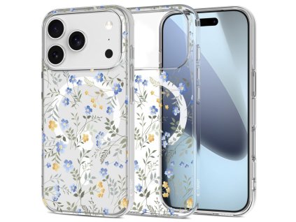 Pouzdro Tech-Protect FlexAir MagSafe pro iPhone 17 Pro – Spring Flowers