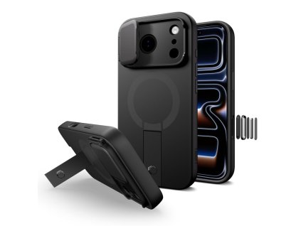 Pouzdro Tech-Protect Kevlar Aura MagSafe pro iPhone 17 Pro – černé