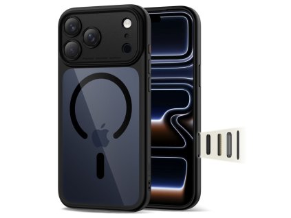 Pouzdro Tech-Protect MagPeak MagSafe CC pro iPhone 17 Pro Max – Black / Clear