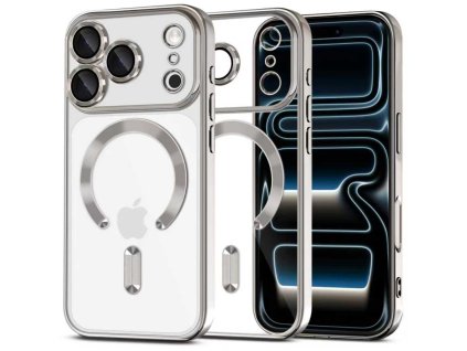 Pouzdro Tech-Protect MagFlex MagSafe pro iPhone 17 Pro Max – Shiny Silver