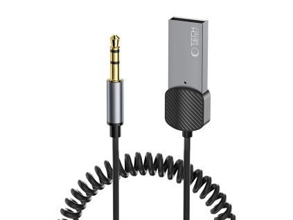 Audio adaptér Tech-Protect UltraBoost 3,5mm jack (samec) / Bluetooth – šedý