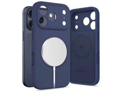Pouzdro Tech-Protect Silicone MagSafe pro iPhone 17 Pro Max – Deep Blue