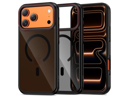 Pouzdro Tech-Protect MagHybrid MagSafe pro iPhone 17 Pro Max – černo-červené
