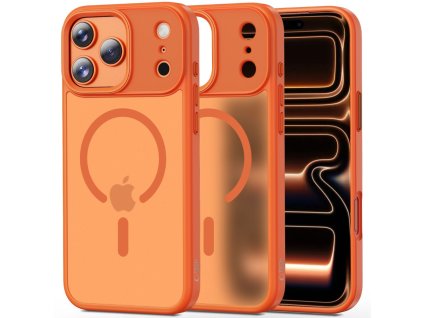Pouzdro Tech-Protect MagMat MagSafe pro iPhone 17 Pro Max – Cosmic Orange