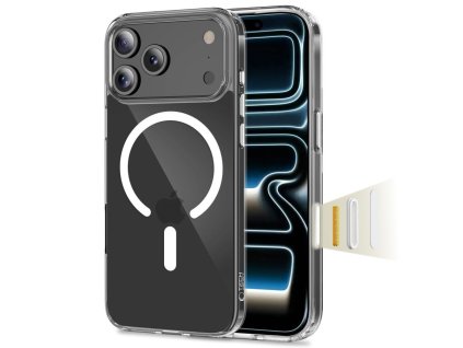 Pouzdro Tech-Protect Flexair Hybrid CC MagSafe pro iPhone 17 Pro – čiré