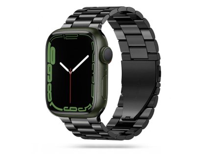Řemínek Tech-Protect Stainless pro Apple Watch 8 / 9 / 10 / 11 / SE / Ultra (44 / 45 / 46 / 49 mm) – černý