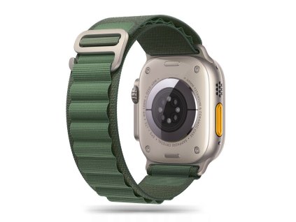 Nylonový řemínek Tech-Protect Nylon Pro pro Apple Watch 8 / 9 / 10 / 11 / SE / Ultra (44 / 45 / 46 / 49 mm) – Military Green