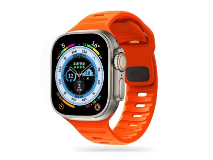 Řemínek Tech-Protect IconBand Line pro Apple Watch 8 / 9 / 10 / 11 / SE / Ultra (44 / 45 / 46 / 49 mm) – oranžový