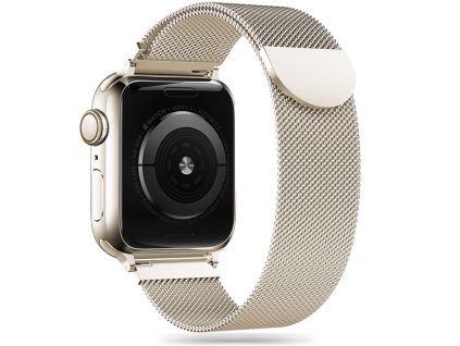 Řemínek Tech-Protect MilaneseBand pro Apple Watch 8 / 9 / 10 / 11 / SE (40 / 41 / 42 mm) – Starlight