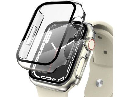 Ochranné pouzdro Tech-Protect Defense360 pro Apple Watch 7 / 8 / 9 (45 mm) – průhledné